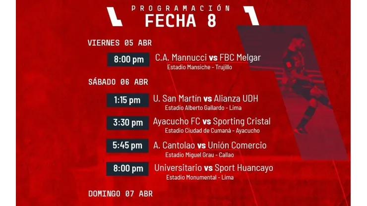 Continúan las emociones del campeonato: conoce la programación de la siguiente jornada