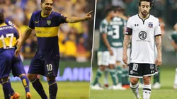 Foto de Juan Román Riquelme junto a Valdivia.