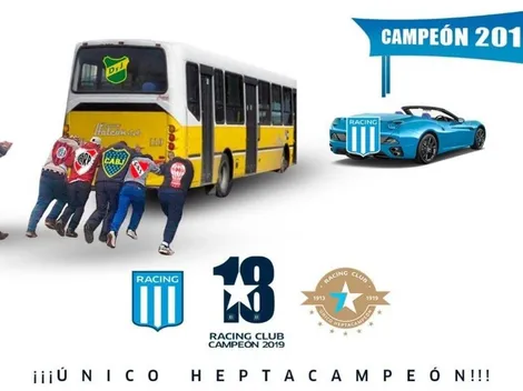 Y sí: llegaron los memes de Racing burlándose de sus rivales