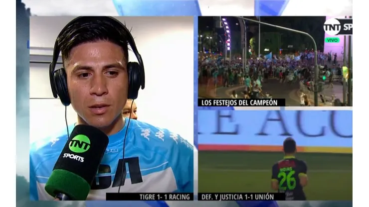 Cristaldo dijo que le hubiese gustado que esté Centurión y contó lo que hablaron antes del partido de Racing