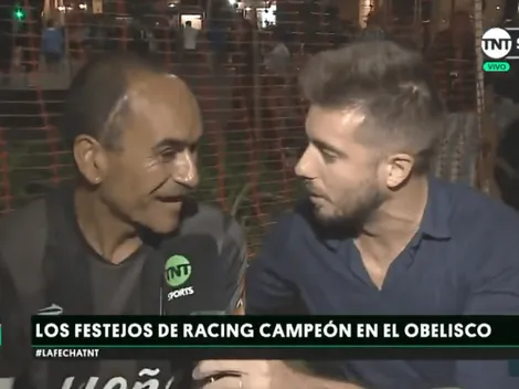 Imposible de explicar: Racing salió campeón y él llevó a los festejos el cráneo de su abuelo