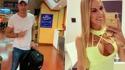 Romina Ortega acompañó a Pitana al aeropuerto ¡y posó como una diosa arriba de la valija!