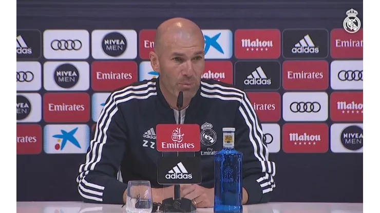 Zinedine Zidane fue totalmente claro.