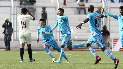 El festejo de Binacional.