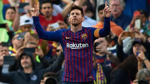 Foto de Lionel Messi, jugador de Barcelona.