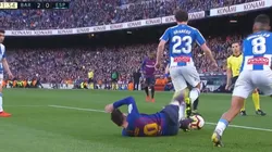 Messi se volvió loco por un segundo y tiró una patada desde el piso