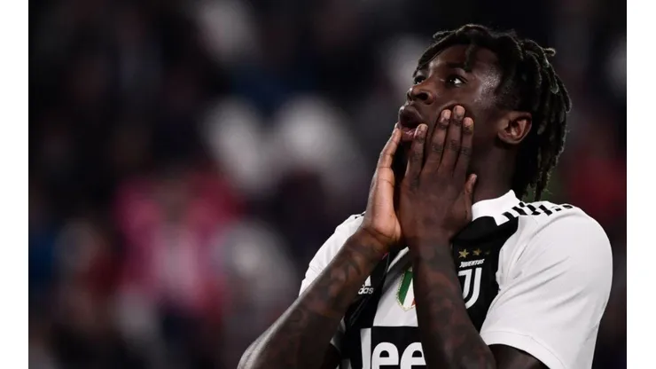 SÍ, 18 PUNTOS. Así celebró su gol Moise Kean con Juventus.