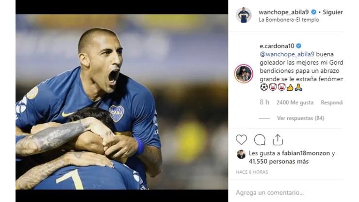Foto captura del comentario.
