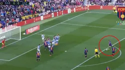 Foto gol de Lionel Messi.