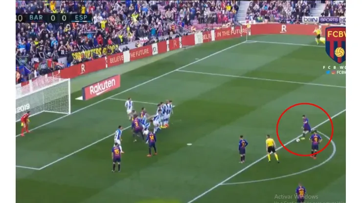 Foto gol de Lionel Messi.
