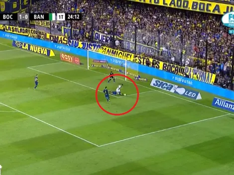 Esto es Boca: Lisandro López trabó con la cabeza y evitó el gol de Banfield