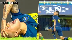 El momento de la lesión de Gastón Ávila.