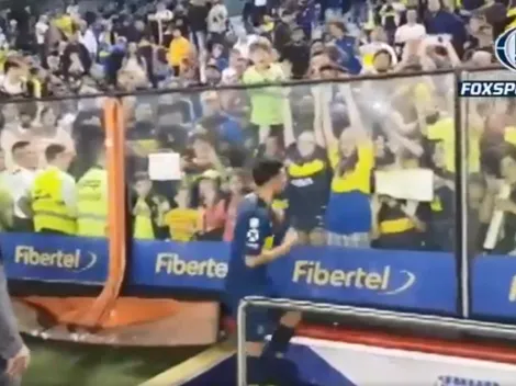Entendió todo: el gesto de Pavón con un hincha cuando se iba de la cancha