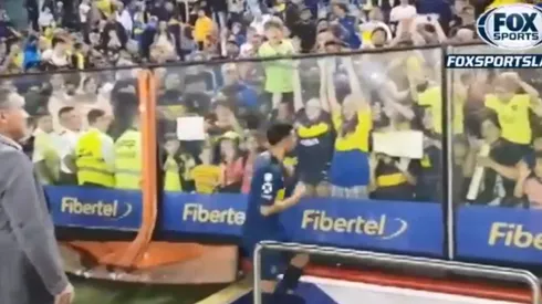 Entendió todo: el gesto de Pavón con un hincha cuando se iba de la cancha