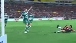 No se puede entender cómo Santos falló este gol