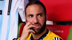 Gonzalo Higuaín en la Selección Argentina.