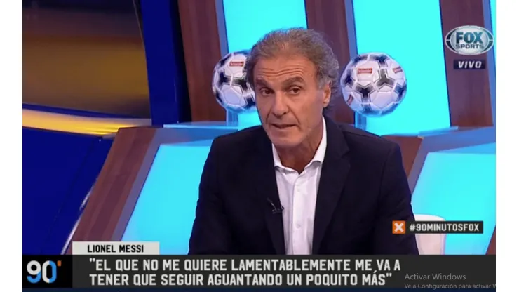 Foto de Ruggeri en el programa.