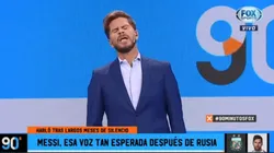 Tras escuchar a Messi, Vignolo abrió Fox Sports con un pedido especial
