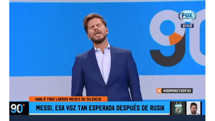 Tras escuchar a Messi, Vignolo abrió Fox Sports con un pedido especial