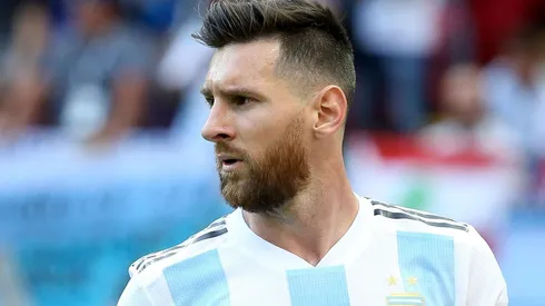 Foto de Lionel Messi, jugador de la Selección Argentina.