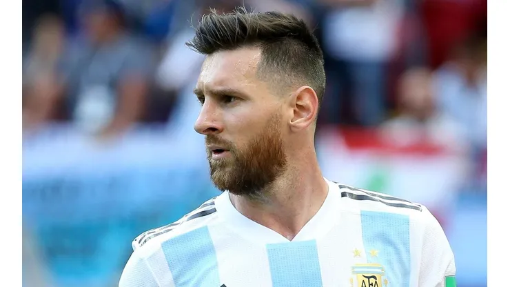 Foto de Lionel Messi, jugador de la Selección Argentina.