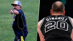 Maradona le mandó un mensaje a Ginóbili en Ias redes y nos hizo emocionar a todos
