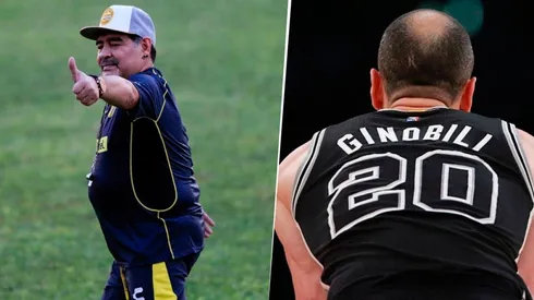 Maradona le mandó un mensaje a Ginóbili en Ias redes y nos hizo emocionar a todos