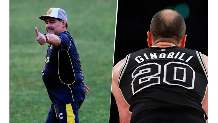 Maradona le mandó un mensaje a Ginóbili en Ias redes y nos hizo emocionar a todos