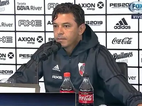 Le dijeron si pensaba poner "a su hijo" y Gallardo se calentó: "Pienso en Nahuel, no en mi hijo"