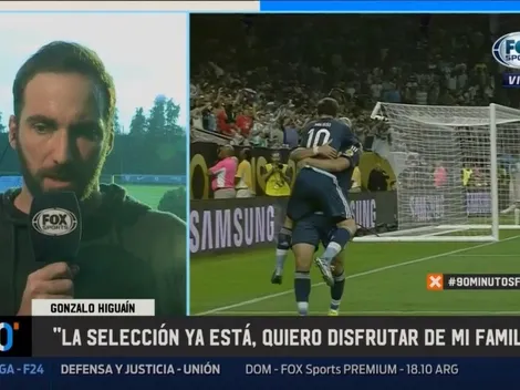 Vignolo le preguntó por la Selección Argentina e Higuaín tiró la bomba: "Mi ciclo terminó"