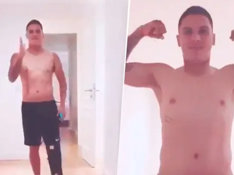 Quintero subió un video re feliz a su historia: "¡Sin muletas!"