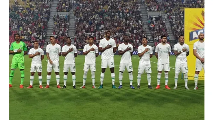 Foto de los jugadores de Atlético Nacional.