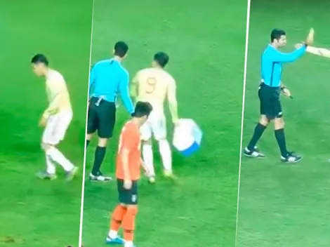 Video: el momento de furia de Falcao frente a Corea que le costó la tarjeta amarilla