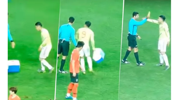 Video: el momento de furia de Falcao frente a Corea que le costó la tarjeta amarilla