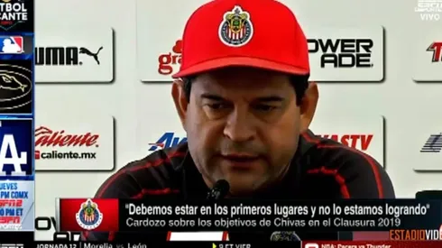 Cardozo no quiere un cuarto torneo consecutivo fuera de la liguilla: "Solamente depende de nosotros"