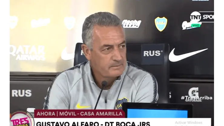 Foto de Gustavo Alfaro, entrenador de Boca.