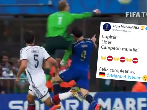 FIFA saludó a Neuer por su cumpleaños, puso el video de su rodillazo a Higuaín y explotó Twitter