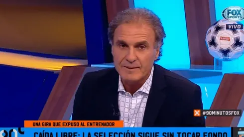 Foto de Ruggeri en el programa 90 Minutos.