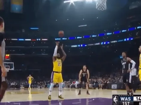 No le sale nada a los Lakers: LeBron lanzó un tiro libre y ni siquiera tocó el aro