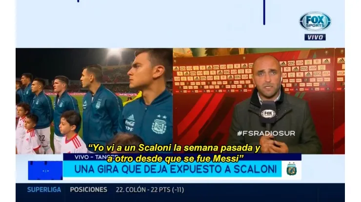 En Fox Sports contaron cómo cambió Scaloni desde que se fue Messi