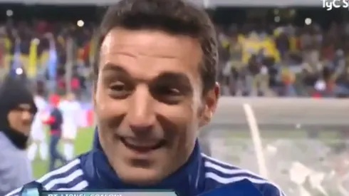 Apenas terminó el partido, Scaloni les respondió a los periodistas