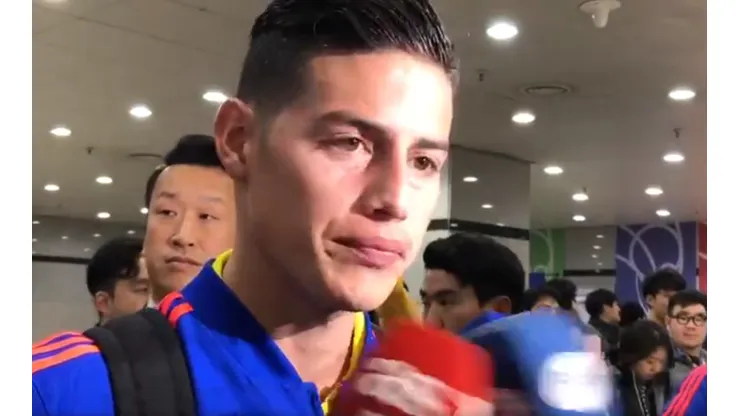 James Rodríguez se encargó del análisis final de la gira de Colombia