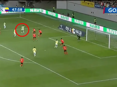 Gol de Colombia: Luis Díaz no paró de insistir y sacó un remate a lo Quintero