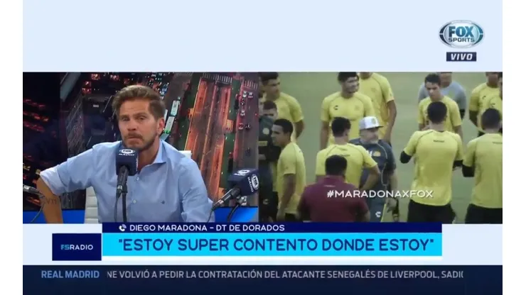 Diego Maradona en Fox Sports Radio.