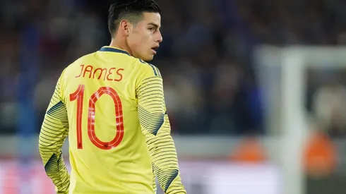 Foto de James Rodríguez, jugador de Colombia.