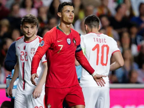 Todo mal para Portugal: no pudo ganarle a Serbia y se lesionó Cristiano