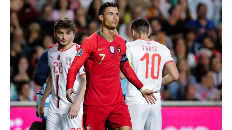 El fastidio de Cristiano Ronaldo.