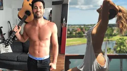 Foto de Jimena Baron con su novio.