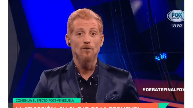 Foto de Martín Liberman en su programa de Fox Sports.