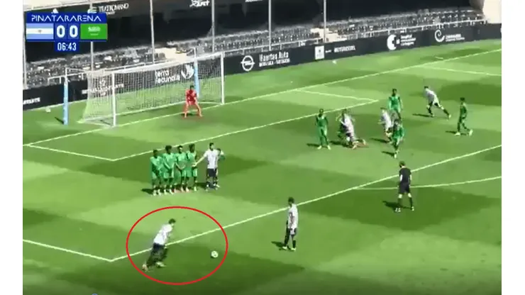 Es cosa seria: Ferreira, la joya de River, ahora metió un golazo de tiro libre con la Selección Argentina sub-20